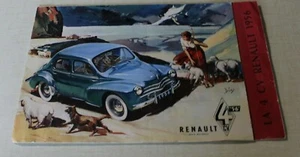 CATALOGUE BROCHURES POSTER la 4 CV RENAULT - Foto 1 di 3