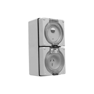 Clipsal 56 Series 3 Pin 15A RCD Protected Switched Socket Grey | 56C315RC-GY - Picture 1 of 1