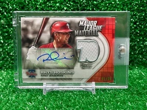 2021 Topps Serie 1 Rhys Hoskins Major League Material Auto #'d 01/30 Phillies - Bild 1 von 2
