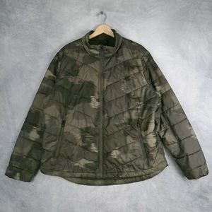 The North Face Jacket Womens XXL Green Camo Tamburello Light Weight Puffer Hike - Picture 1 of 19