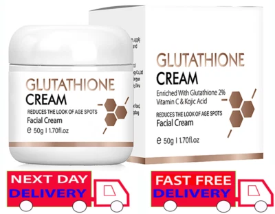LANTHOME Glutathione + Vitamin C & Kojic Acid Facial Cream For Age spots & Spots Removal