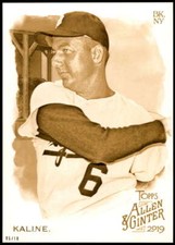Al Kaline 2019 Allen and Ginter 5x7 Gold #113 5/10 Tigers