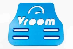 Vroom Universal Wheelchair Footplate 7" x 6" Front Bolt Fixed Blue - Picture 1 of 4