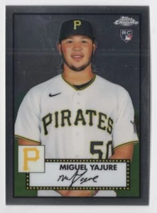 2021 Topps Chrome Platinum Anniversary Miguel Yajure Rookie R86 - Picture 1 of 2