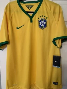 Nike Brazil Brasil Soccer Jersey Size Large - Picture 1 of 6