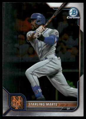 2022 Bowman Chrome #97 Starling Marte - Image 1 of 2