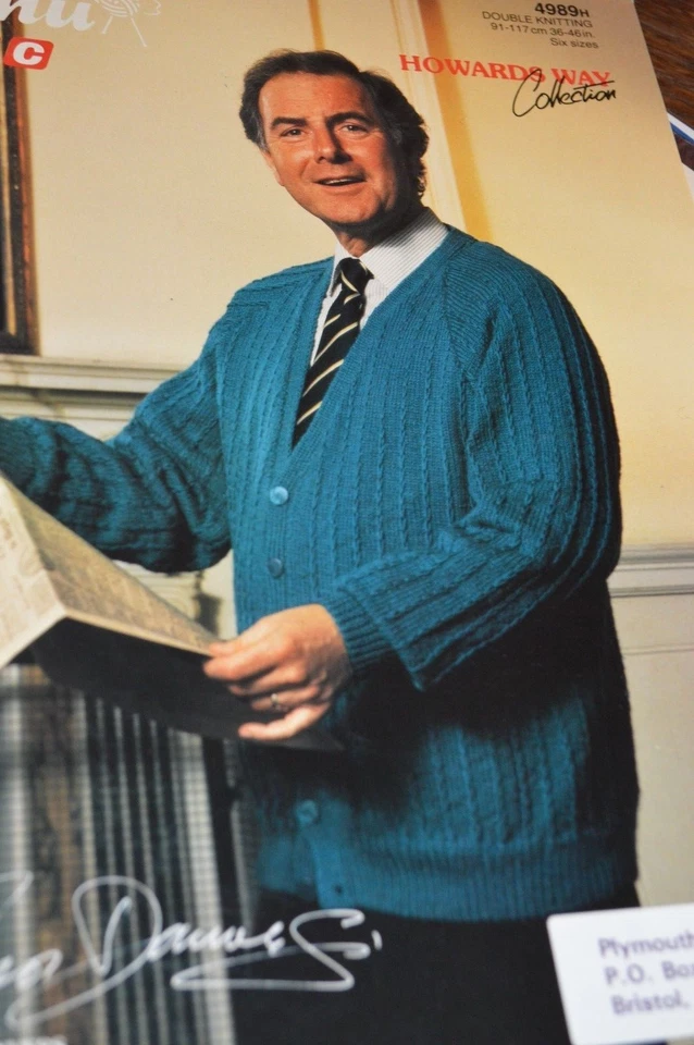 EMU BBC Knitting Pattern 4989 Howards Way Cardigan 36-46 DK - Image 1 of 1