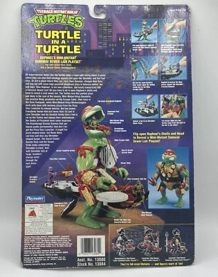 Mini Mutants Playset Raphael's Samurai Sewer Liar TMNT Ninja Turtles Packaging - Image 1 of 4