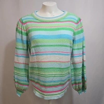 Suéter Lilly Pulitzer Mujer Talla Mediana Manga Bishop Pastel Pascua Primavera Foto 1 de 4