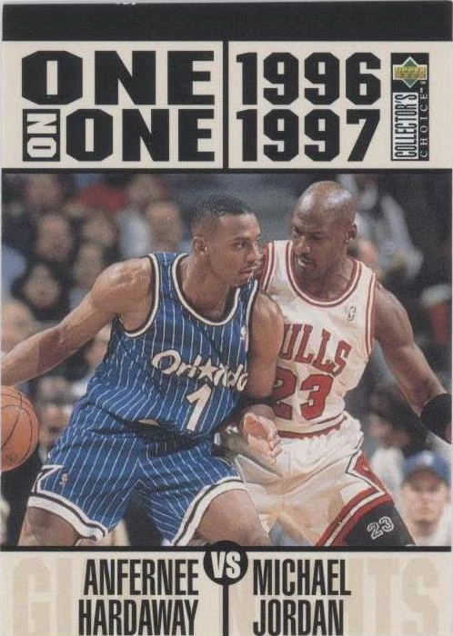 1996-97 Upper Deck Collector's Choice - Anfernee Hardaway/Michael Jordan #356