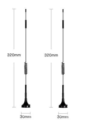 2x Antenna 4G LTE SMA Maschio 12 Dbi Omnidirezionale SMA Antenna per Router - Immagine 1 di 4