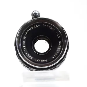Very rare Sankyo KoKi W-Komura 35mm 1:2.8 lens sn 2841014 good working cond. - Picture 1 of 8