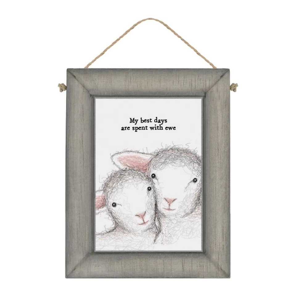 Handmade Plaque Gift Hanging Rustic Wooden Art Sign Sentimental Friend Best Days - Image 1 of 1