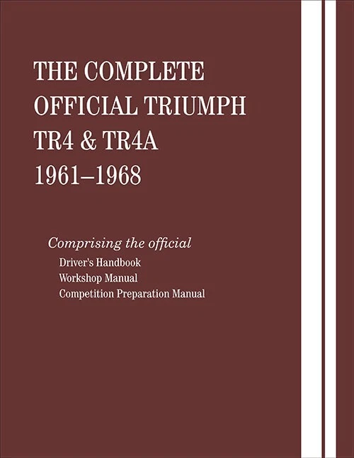1961-1968 The Complete Oficial Triumph TR4 TR4A Manual de Servicio de Fábrica X121 Foto 1 de 1