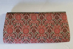 Vintage Purse Clutch Woven Fabric - Picture 1 of 3