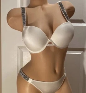 Victoria's Secret sehr sexy Push Up Strass BH & Höschen Set 38c/M - Bild 1 von 7