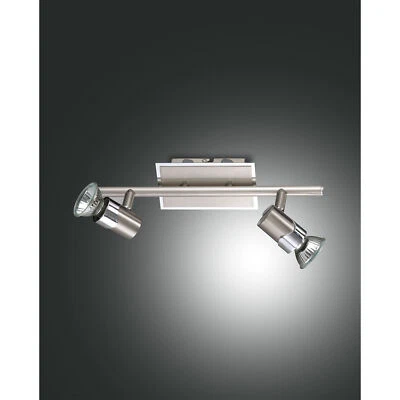 Fabas Luce Faretti da soffitto 2 lampadine Alice Nichel 50W - Immagine 1 di 3
