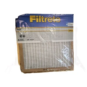 Filtrete 3M Basic Air Filters 20x20x1 (3 Pack) - Picture 1 of 2