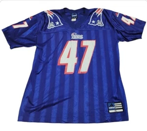 New England Robert Edwards Vtg Retro Patriots Adidas #47 Retro Jersey - XL - Picture 1 of 3