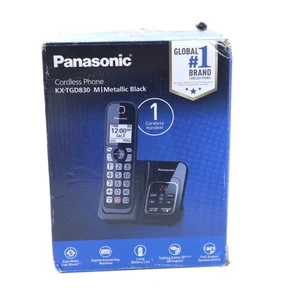 Panasonic KX-TGD830M Cordless Phone w/ Call Block, Answering, 1-Handset - Zdjęcie 1 z 5