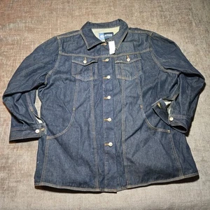Avenue Blues Men's Blue Button Up Denim Jacket Size 26/28 Big & Tall - Picture 1 of 10