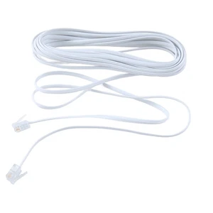 6P2C RJ11 Male to Male Plug Telephone Line Cable Wire 5M L5M47977 - Picture 1 of 2