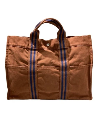 Bolso de Mano HERMES Foule MM Lona Algodón: 100% Foto 1 de 4