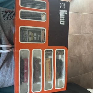 Lima Ho Scale Eisenbahn Modell Set, Mit  4 Waggons, Schienen und Traffo.sehr Alt - Bild 1 von 5