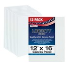 Blank Cotton Canvas Panels 12"x16" 12 PK Mounted Art Boards Paint Supplies Craft