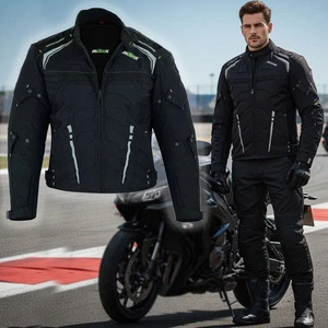 Nueva Chaqueta Moto Cordura Impermeable CE Blindada Textil Chaquetas Moto - Imagen 1 de 4