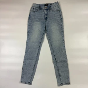 Pantalones de mezclilla Curve Appeal para mujer 4/27 azul minimalista tiro alto pierna ajustada - Imagen 1 de 7