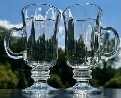 2 Irish Coffee Glasses-Milan by LIBBEY-5 3/4”Tall- Vintage-Beautiful! - Изображение 1 из 4