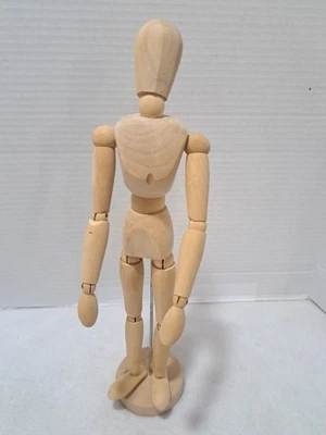 Vintage Holzfigur Modell Schaufensterpuppe Kunst Skizze Zeichnung Richeson 13 Zoll - Bild 1 von 4