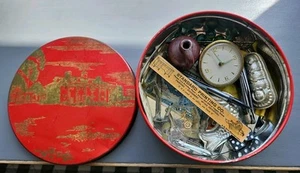 Old Tin With Contents - Picture 1 of 4