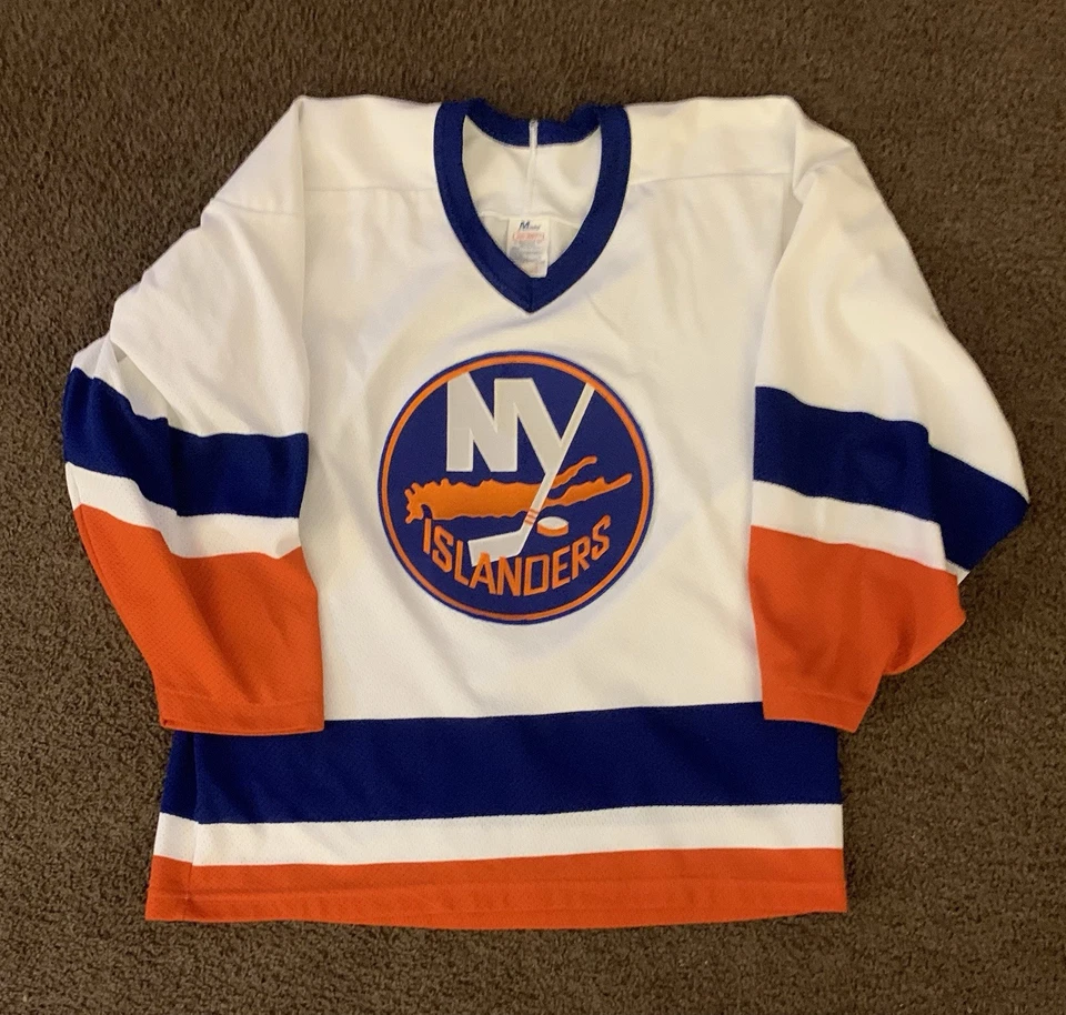 Vintage 90s CCM Maska New York Islanders White Jersey Size Small - Image 1 of 3