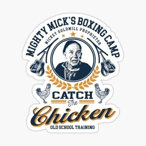 Rocky Retro Mick lustiger Sticker Aufkleber Balboa Lauf Sprung Treppe Foto glänzend - Bild 1 von 1