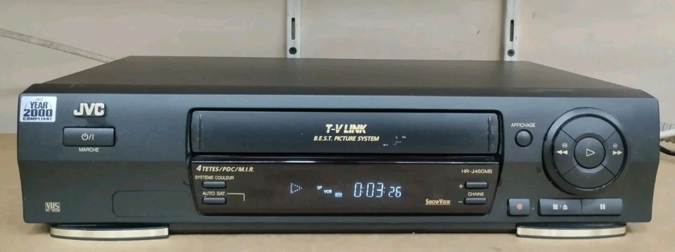 JVC HR-J460 VIDEOREGISTRATORE VHS 4 TESTINE CON TELECOMANDO  - Immagine 1 di 4