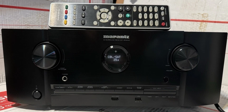 MARANTZ  SR5009  - 7.2 Ch 4K -HDMI AV RECEIVER, CD, BLUETOOTH, w/ CONTROL  NICE! - Image 1 of 4