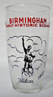 RARE 1952 Birmingham AL Vulcan Statue Historic Scenes Drinking Glass 50s Alabama