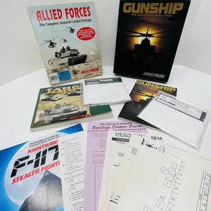 Allied Forces IBM PC 5.25 Floppy GUNSHIP M1 Tank Platoon Microprose Vintage 1991 - Bild 1 von 21