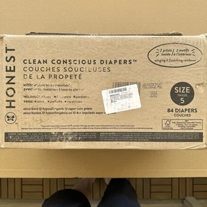 84 Stück The Honest Company Clean Conscious Windeln für empfindliche Haut Größe 5 - Bild 1 von 4