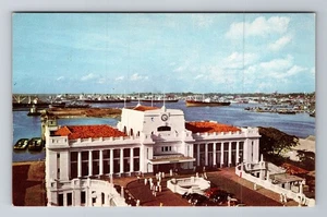 Colombo-Sir Lanka, Colombo Harbor, Antique, Vintage Souvenir Postcard - Picture 1 of 2