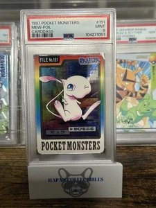 1997 Pokemon Carddass Pocket Monsters Mew Foil 151 PSA 9 - Picture 1 of 4