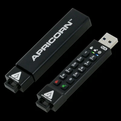 Apricon Aegis Secure Key 3NX 256-Bit AES XTS 64GB USB 3.0 Flash Drive - Image 1 of 4