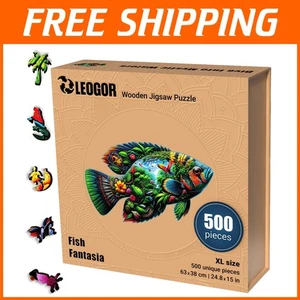 Creative 500-Piece Wooden Puzzle with Lifetime Replacement – Gift-Ready Case - Picture 1 of 10