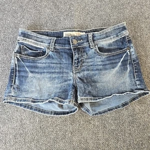 BKE Denim Sabrina Shorts Damen Größe 29 Blau Used Kontrastnähte Verblasst - Bild 1 von 10