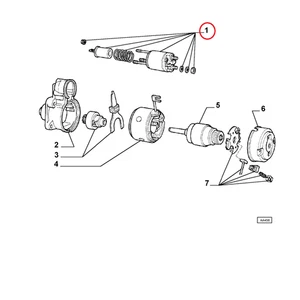 ELEKTROMAGNET MOTORANLASS FIAT PANDA 4x4 - TYP - UNO ORIGINAL 9941301 - Picture 1 of 1