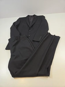 J Crew Ludlow Suit Mens 42L 34x32 Black Super 120s Wool Loro Piana Slim Fit - Picture 1 of 19