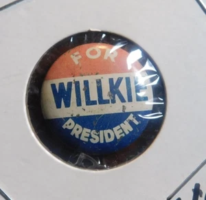 Pinback botón Wendel Wilke para presidente - Imagen 1 de 2