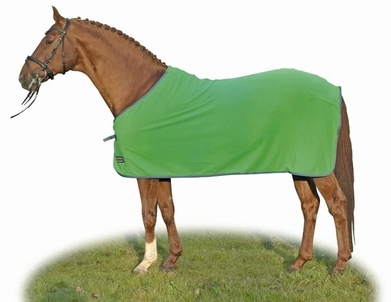 Abschwitzdecke Alaska Fleece  Grün/Violett  Gr. 75 bis 165  HKM 3811 Neu - Bild 1 von 1